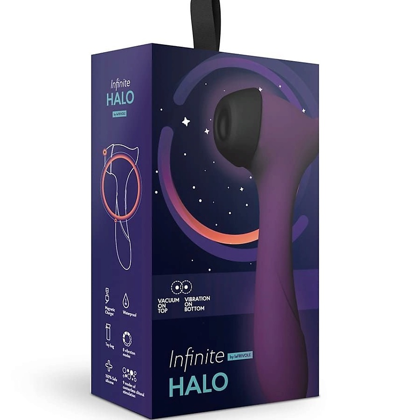 Изображение товара LE FRIVOLE Вакуумный бесконтактный стимулятор клитора и вибратор Halo, 1 шт.