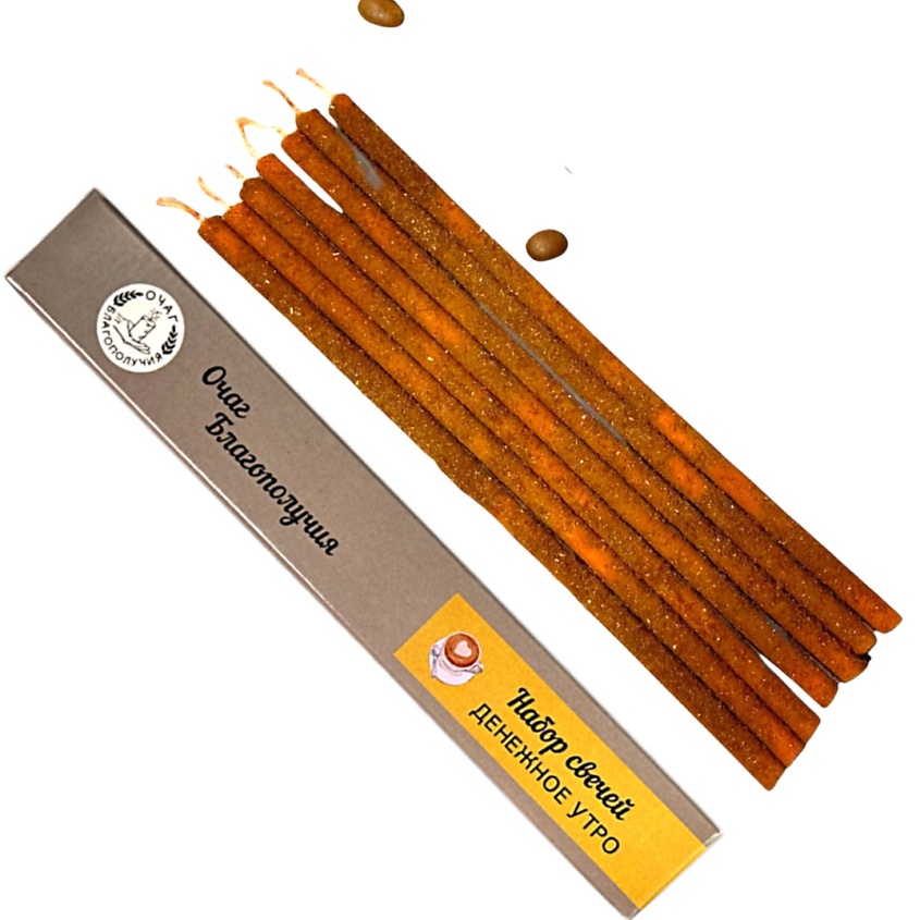 Изображение товара Набор ароматических свечей Денежное утро БлагоПОЛУЧИЯ 7 шт для удачи