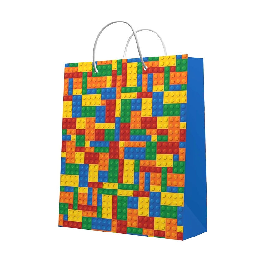 Изображение товара ND PLAY Пакет подарочный большой Конструктор, Синий