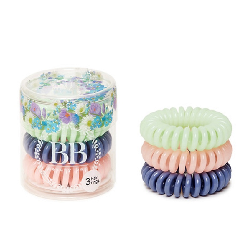 Изображение товара Набор резинок для волос BEAUTY BAR Акварель 3 шт мягкие пружинки розовый
