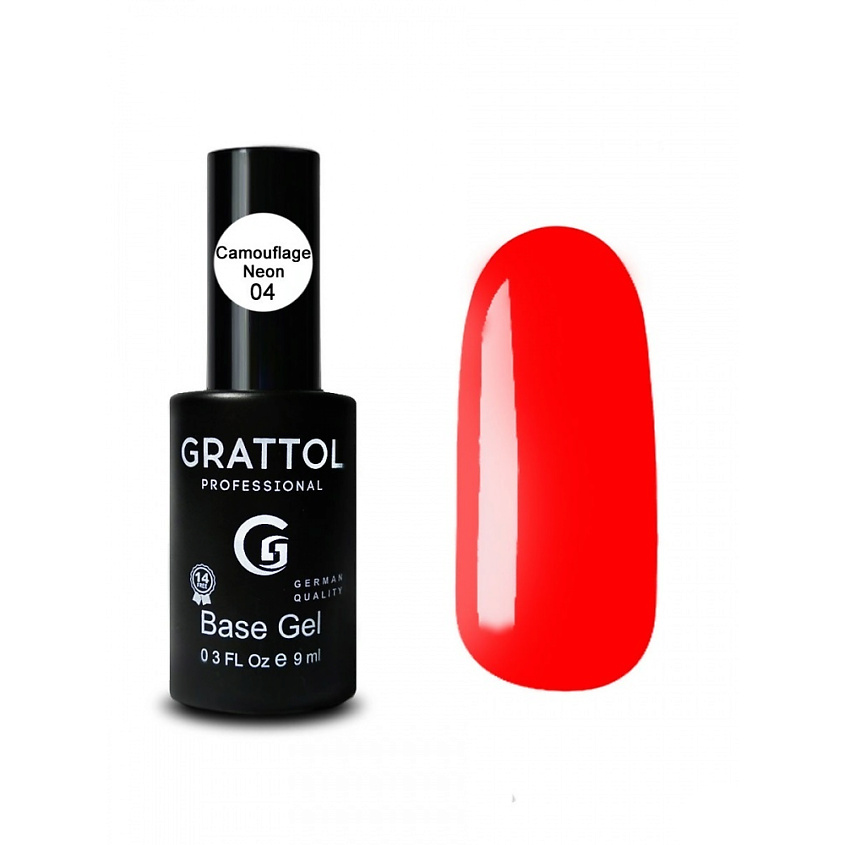 Изображение товара Grattol База для гель-лака неоновая, Neon 04, 9 цвет