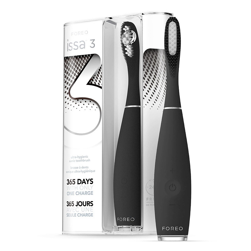 Изображение товара FOREO ISSA 3 ультрагигиеничная звуковая зубная щетка 4 в 1 черная