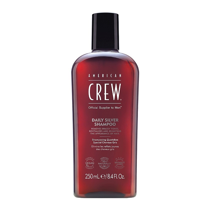 Изображение товара AMERICAN CREW Шампунь для седых волос Daily Silver Shampoo, 250 мл