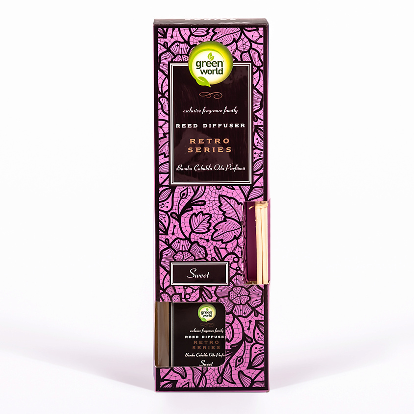 Изображение товара Ароматизатор-диффузор Green World Sweet с бамбуковыми палочками для создания уюта