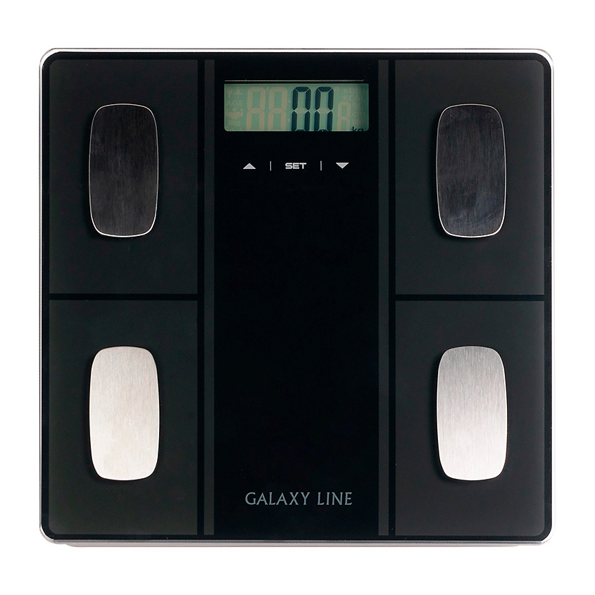 Изображение товара GALAXY LINE Весы напольные многофункциональные электронные GL 4854, цвет: Черный