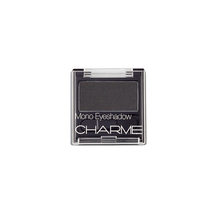 Изображение товара  CHARME Тени для век одноцветные Mono Чёрный уголь мягкие влагостойкие 16