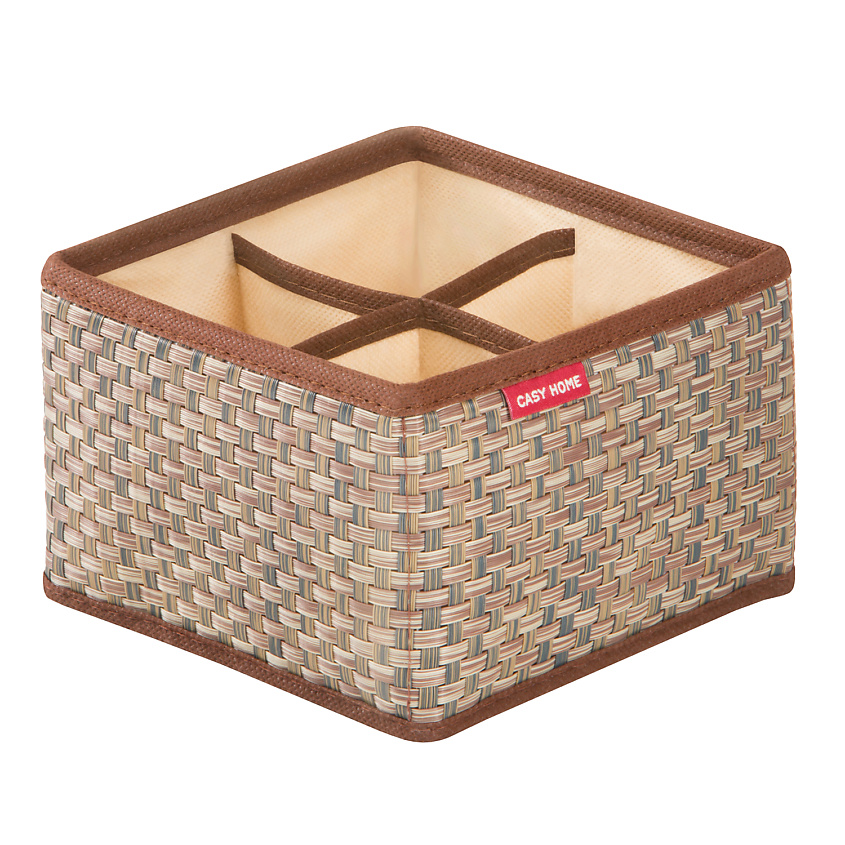 Изображение товара CH Органайзер для косметики и бижутерии 4 ячейки OR-012, цвет: Коричневый