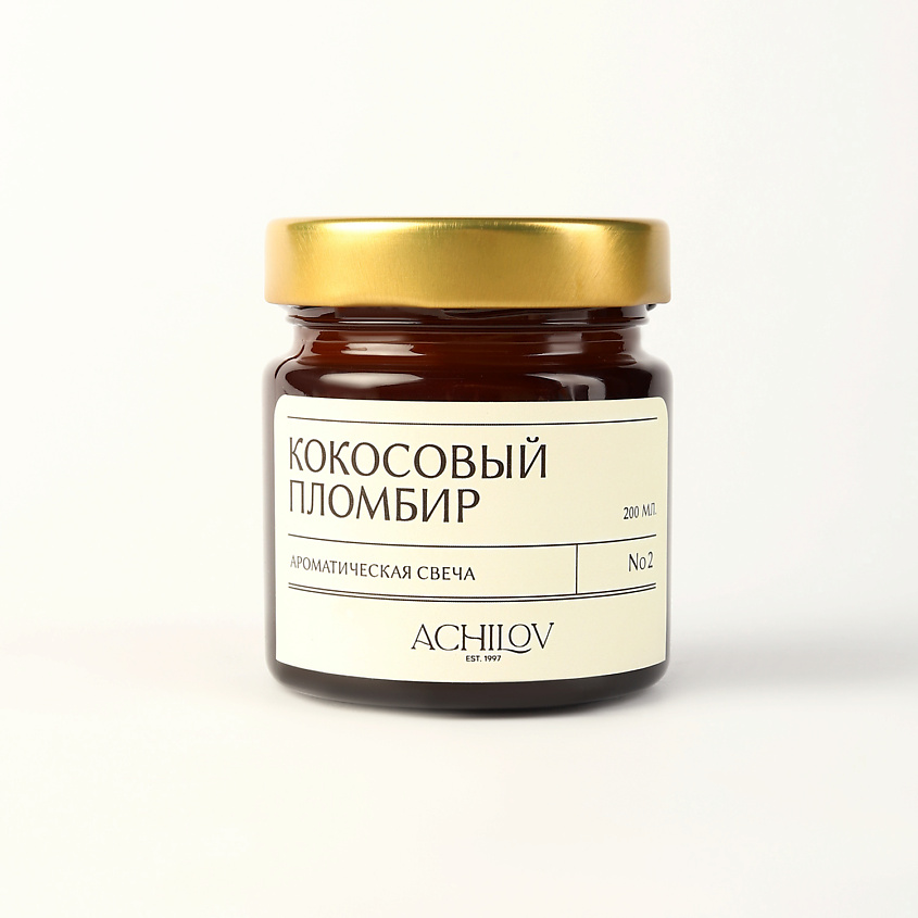 Изображение товара ACHILOV Ароматическая свеча "Кокосовый Пломбир", 400 мл
