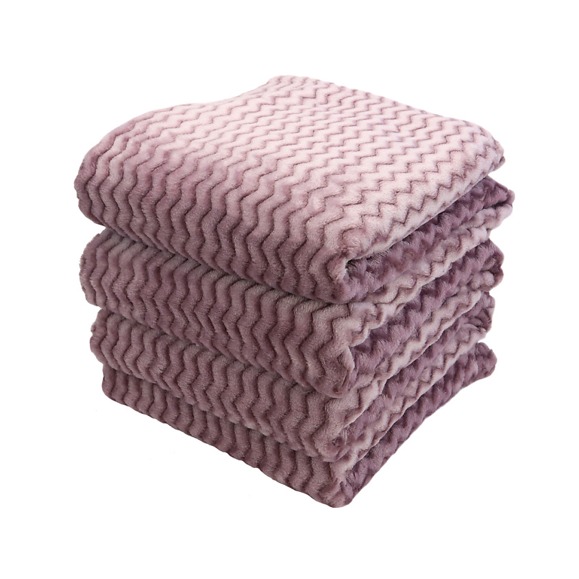 Изображение товара Плед велсофт Зигзаг, дымка от ND PLAY, 200x220 см