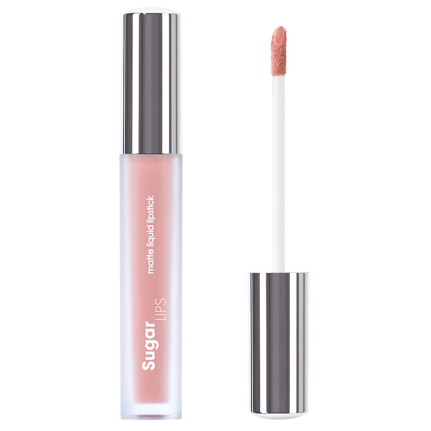 Изображение товара Матовая жидкая помада CHARME Sugar Lips 103 светло-розовая стойкая увлажняющая