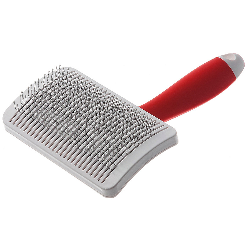 Изображение товара ZOO ONE Пуходерка серия RED, с активным кордом, самоочищающаяся, с каплей, средняя (M), 1 шт.