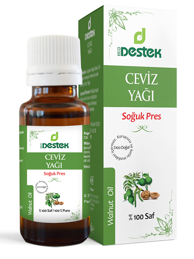 Изображение товара DESTEK Масло грецкого ореха для лица, волос, питание, увлажнение, омоложение, 50 мл