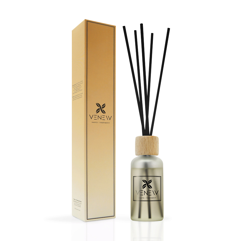 Изображение товара Диффузор ароматизатор для дома VENEW Манго Грейпфрут 45 мл стильный дизайн