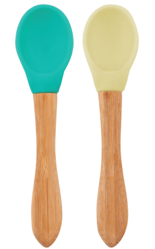 Изображение товара MINIKOIOI Scoops Набор детских ложек со съемной ручкой 0+, Зеленый