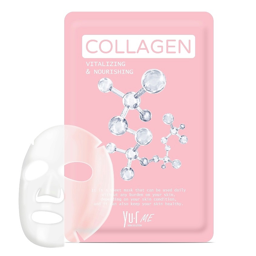 Изображение товара Маска для лица YU.R ME Collagen Sheet Mask с коллагеном и гиалуроновой кислотой