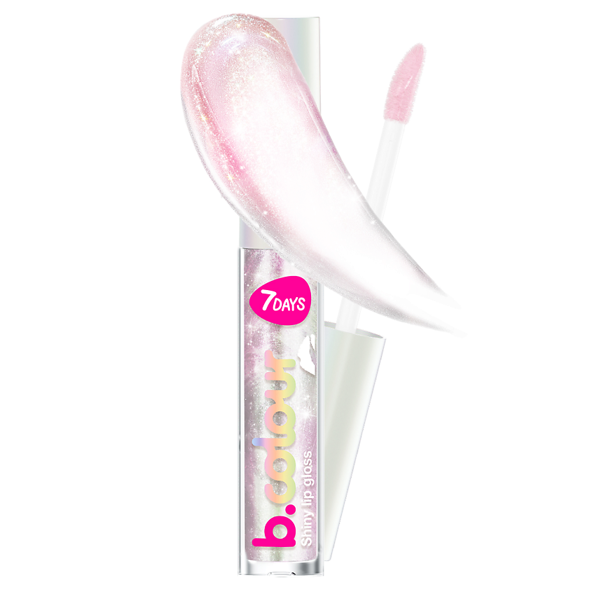 Изображение товара 7DAYS Блеск для губ увлажняющий B.COLOUR, 01 Розовый