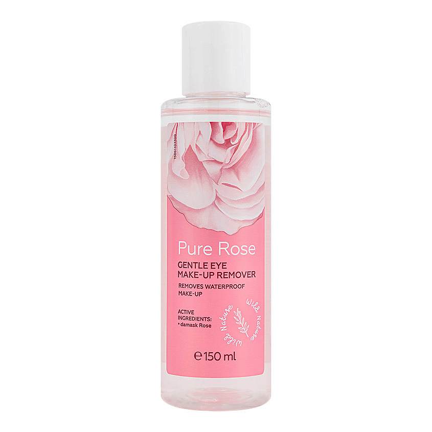 Изображение товара WILD NATURE Средство для снятия макияжа с глаз Pure Rose Gentle eye make-up remover, 150 мл