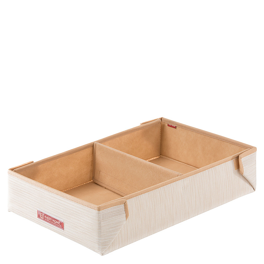 Изображение товара Ящик органайзер CASY HOME Rattan PO-023 32х50х12 см бежевый для хранения