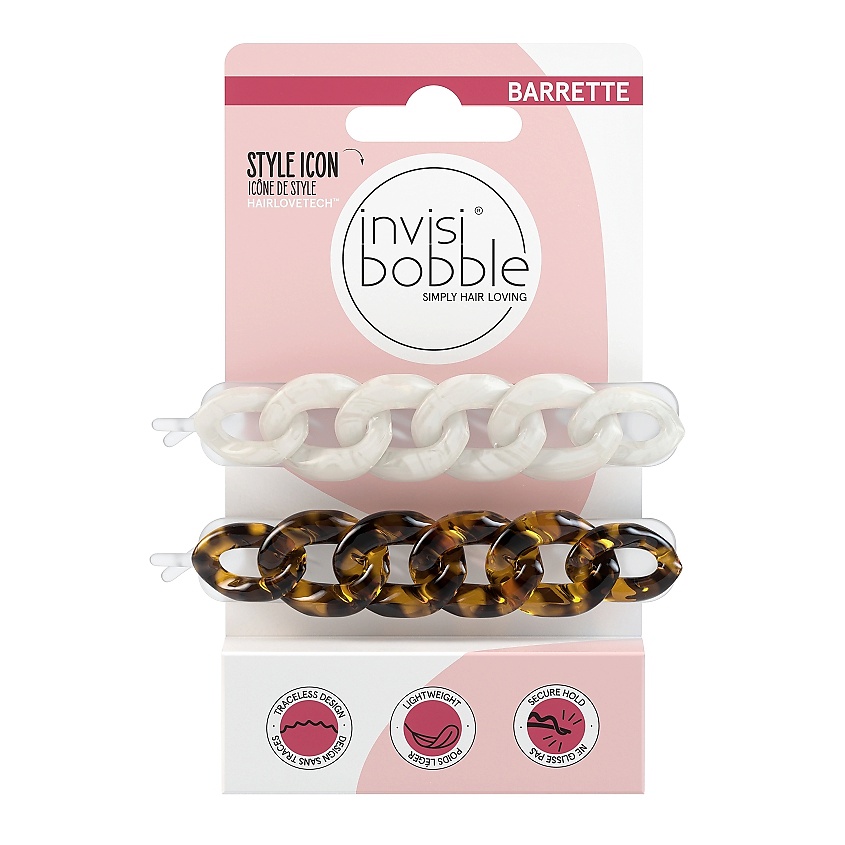 Изображение товара Заколка для волос invisibobble BARRETTE Too Glam to Give a Damn 2 шт