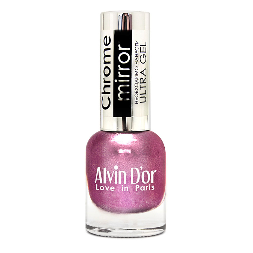 Изображение товара ALVIN D’OR Лак для ногтей CHROME MIRROR, 09 Зеркальный зефир