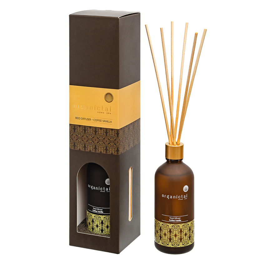 Изображение товара ORGANICTAI Ароматический диффузор КОФЕ – ВАНИЛЬ, 100 мл