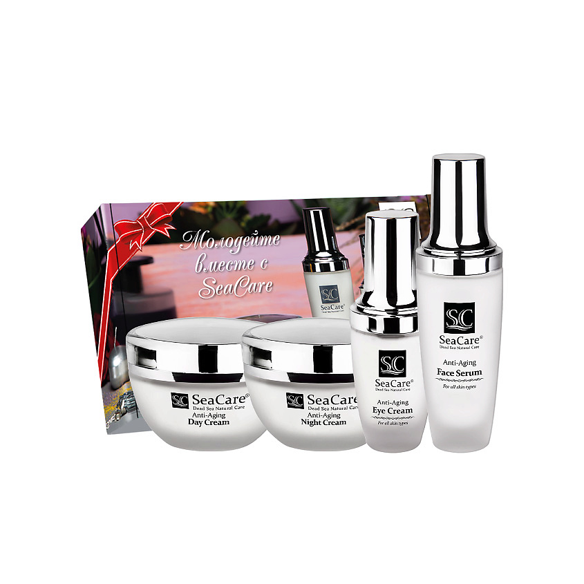 Изображение товара SEACARE Антивозрастной набор №11: Дневной и Ночной кремы, Сыворотка для лица, Крем для глаз, 1 шт.