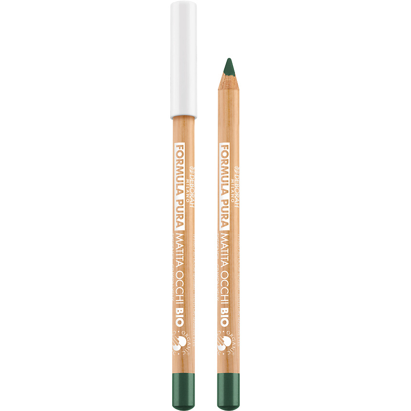 Изображение товара DEBORAH MILANO Карандаш для глаз Formula Pura Organic Eye Pencil, № 04 Зеленый, 1,2гр