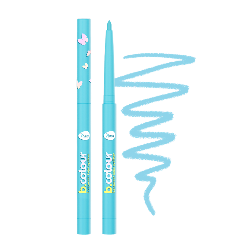 Изображение товара Карандаш для глаз 7 DAYS B.COLOUR 04 Turquoise водостойкий мягкий профессиональный