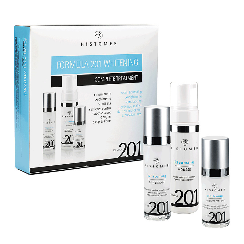 Изображение товара HISTOMER Формула 201 Комплексный уход Сияние (очищающий мусс, дневной и ночной крем), 1 шт.