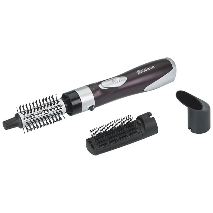 Изображение товара SAKURA Фен расческа SA-4204W 3 насадки, цвет: Фиолетовый