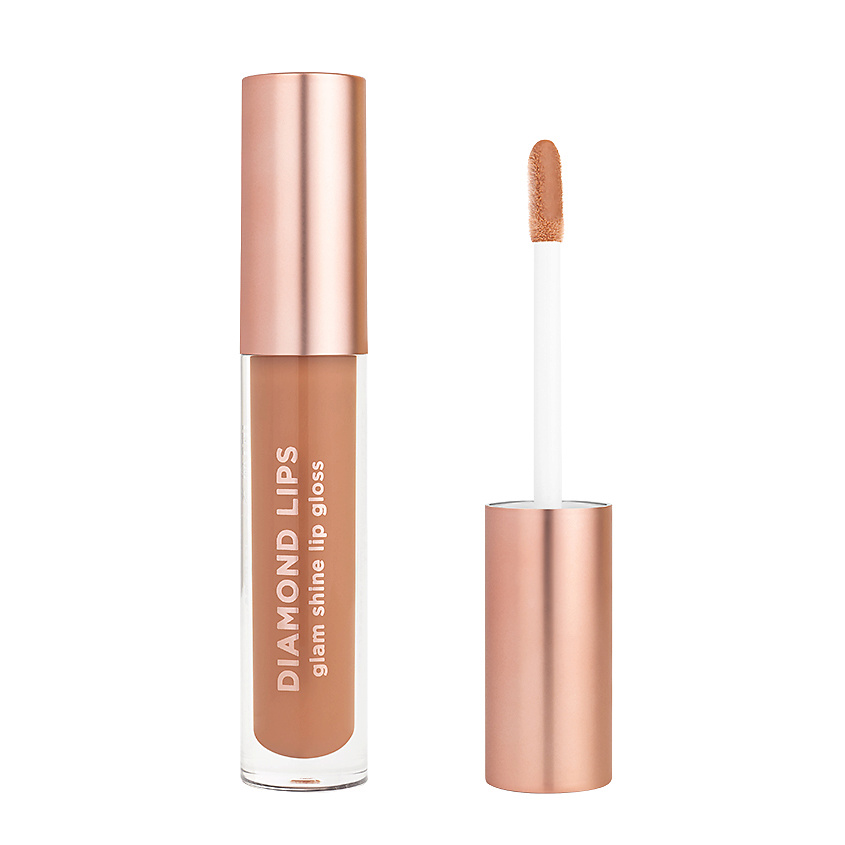 Изображение товара ЛЭТУАЛЬ Блеск для губ Глэм DIAMOND LIPS № 013 4.5 мл Нюдовый оттенок