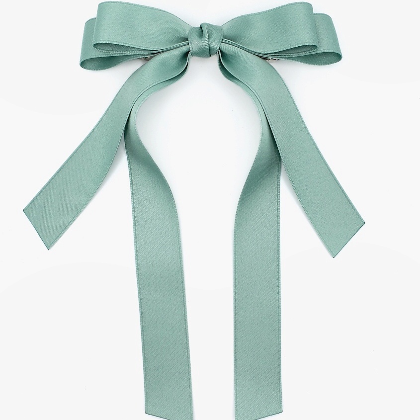 Изображение товара BOWBOOM Атласный бант для волос, цвет: Зеленый, 1 цвет