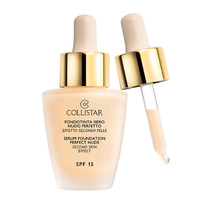 Изображение товара COLLISTAR Тональная основа-сыворотка идеальный нюд SPF 15 Perfect Nude Serum Foundation, № 1 Ivory, 30 мл