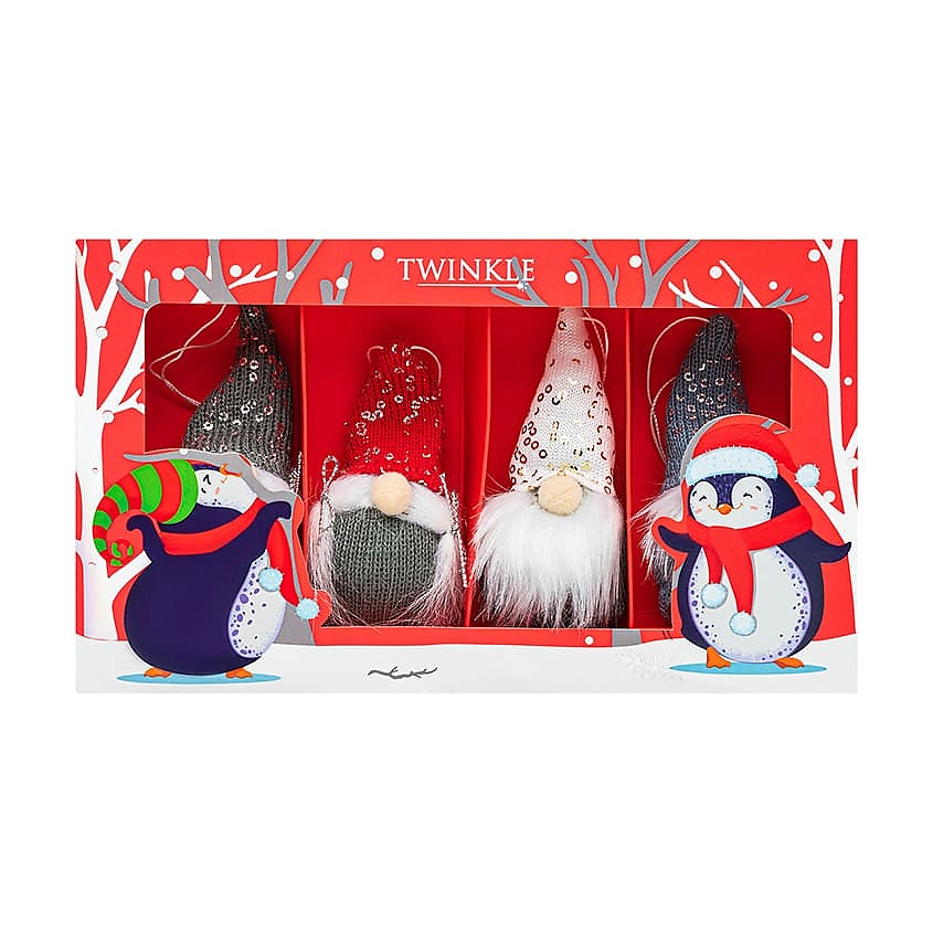 Изображение товара Подарочный набор CHRISTMAS TREE 1 с новогодними украшениями 4 шт
