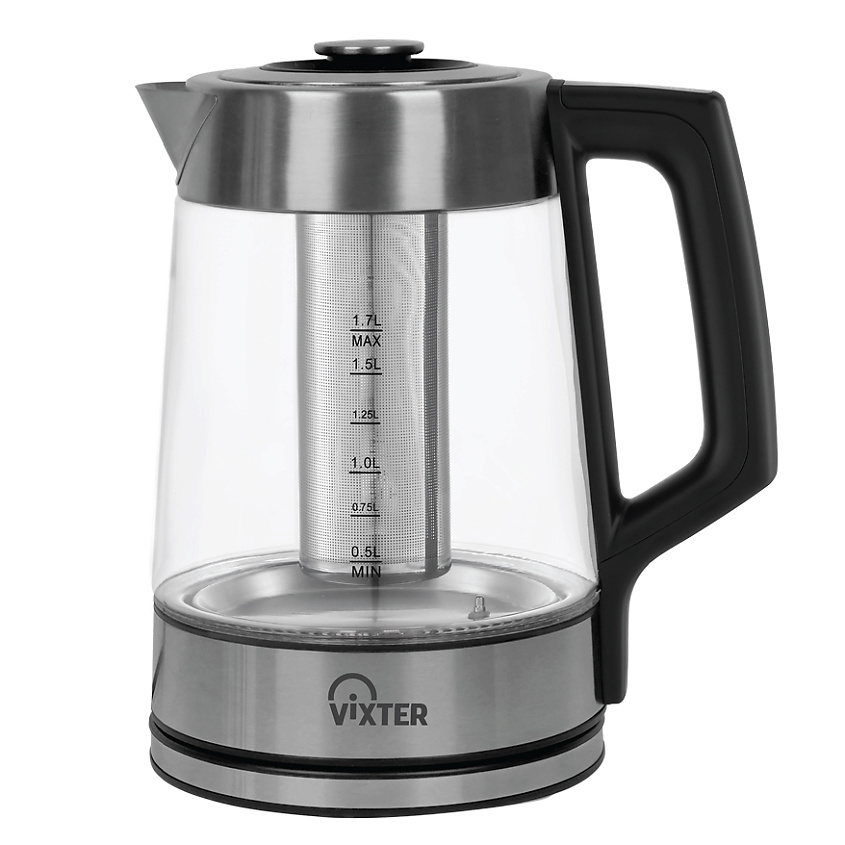 Изображение товара VIXTER Чайник электрический VIXTER KTP-1245, цвет: Прозрачный, 1 шт.