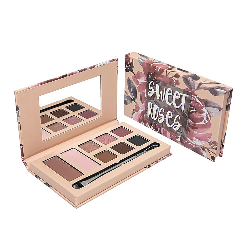 Изображение товара ЛЭТУАЛЬ Палетка для макияжа глаз "SWEET ROSES", 8 оттенков, 1 шт