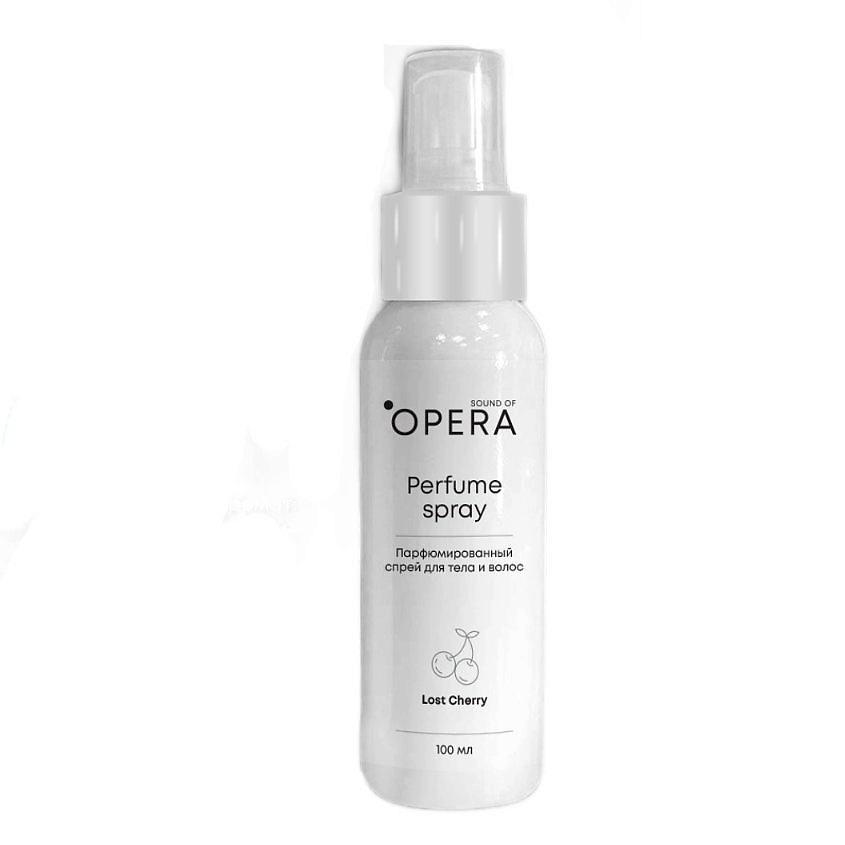 Изображение товара SOUND OF OPERA Спрей мист для тела и волос парфюмированный Вишня, 100 мл