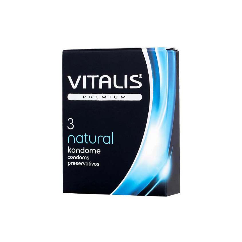 Изображение товара VITALIS Презервативы PREMIUM Natural, Классические, 3 шт.