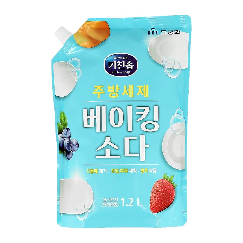 Изображение товара Средство для мытья посуды с содой MUKUNGHWA 1200 мл безопасное и эффективное