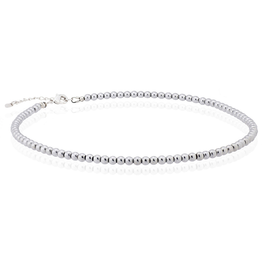 Изображение товара ALERIE-ACCESSORIES Чокер из натурального гематита Miniature Silver, цвет: Серебряный