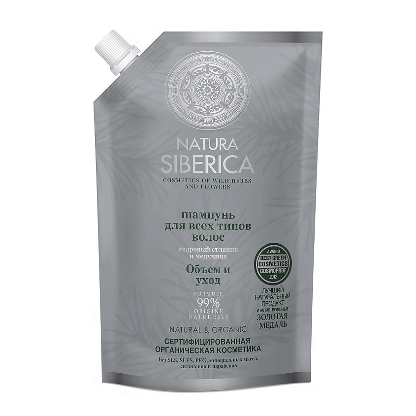 Изображение товара NATURA SIBERICA Шампунь для всех типов волос "Объем и уход", 500 мл