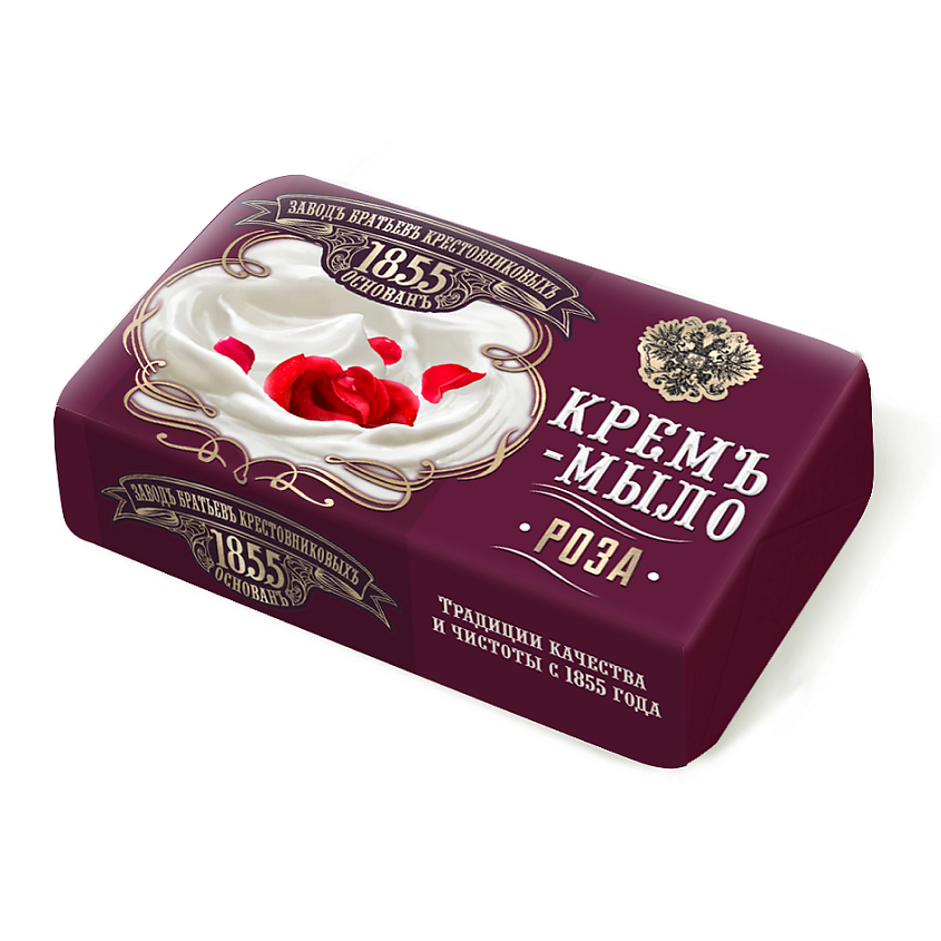 Изображение товара ЗАВОДЪ БРАТЬЕВЪ КРЕСТОВНИКОВЫХЪ Крем-мыло Роза, 190 г