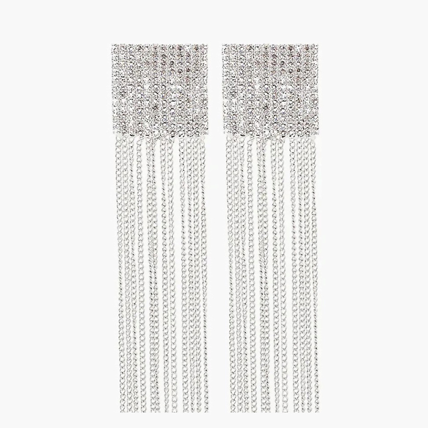 Изображение товара RUXARA Серьги шандельеры 163, цвет: Серебряный