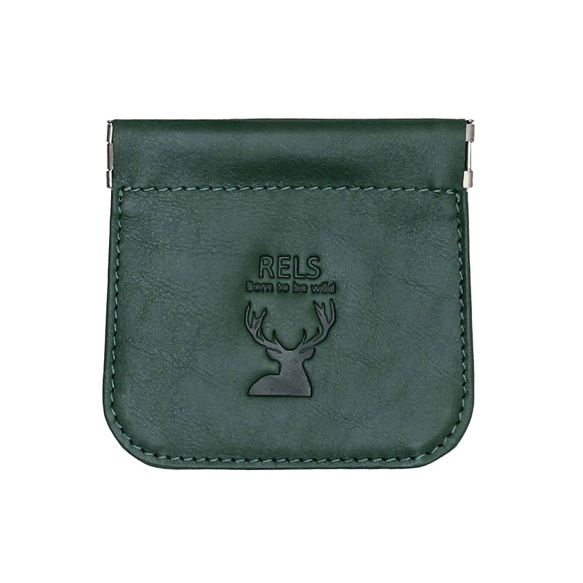 Изображение товара Монетница RELS Kidd Wild из натуральной кожи с металлическим фиксатором
