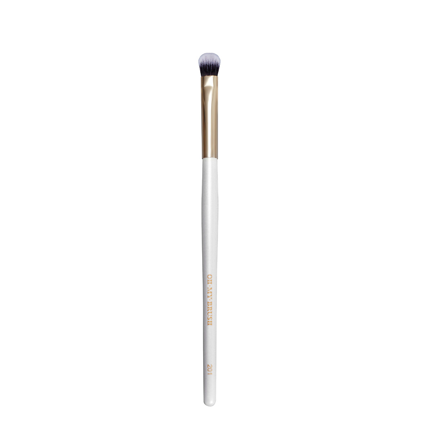 Изображение товара OH MY BRUSH Кисть для теней Flat eye brush 201, цвет: Белый