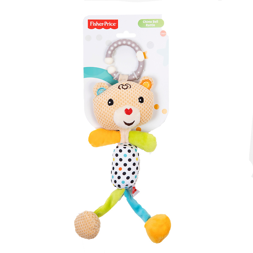 Изображение товара FISHER PRICE Погремушка с колокольчиком Медвежонок 0+, цвет: Нюд