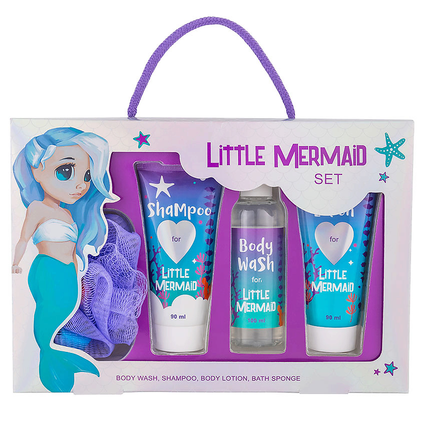 Изображение товара MORIKI DORIKI Набор Little Mermaid, 90 мл + 100 мл + 90 мл + 1 шт