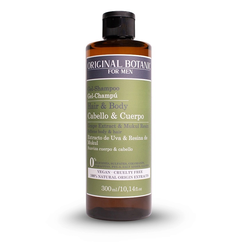 Изображение товара ORIGINAL BOTANIC Шампунь для волос и тела 2-в-1 Hair & Body Gel-Shampoo, 300 мл