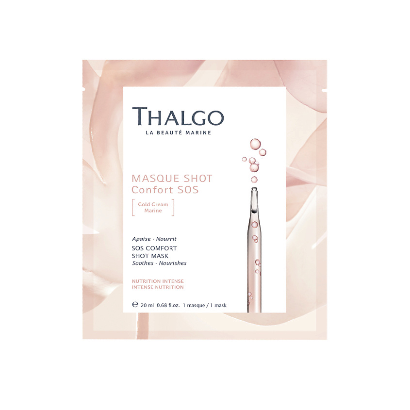 Изображение товара THALGO Успокаивающая и восстанавливающая экспресс-маска с комплексом SOS Comfort Shot Mask, 20 мл