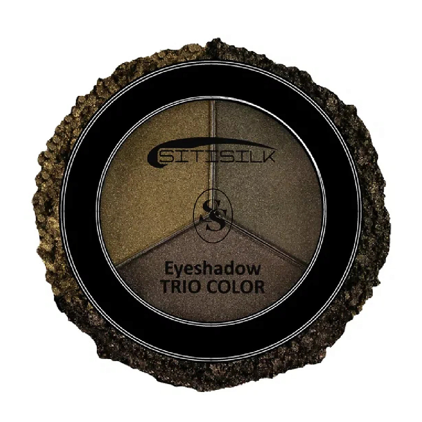 Изображение товара SITISILK Тени для век Трио колор, Зеленый